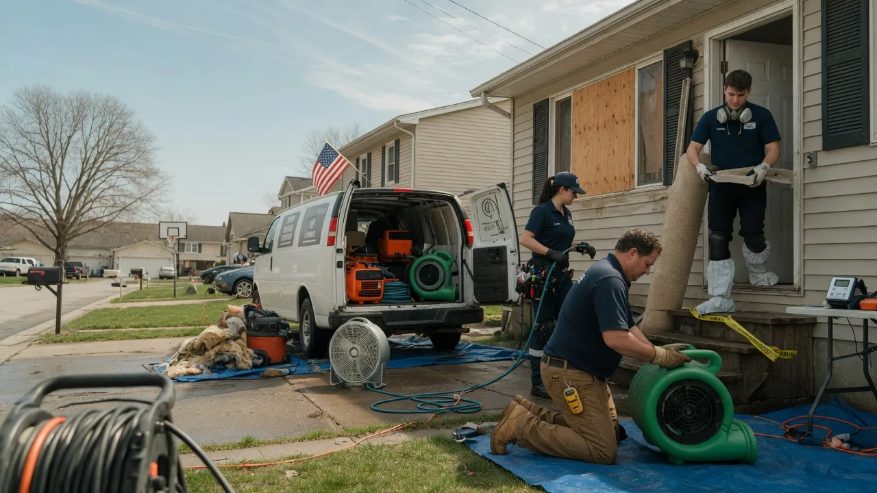 Water Damage Restoration in Elkhart, IL near me